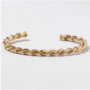 New! Gold Braided Cuff Bracelet (1057) NWOT
